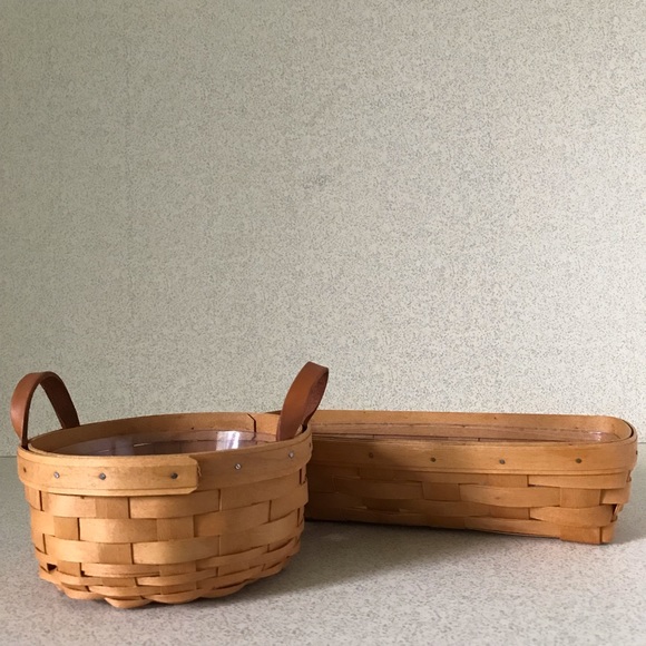 Longaberger Other - ‼️SOLD‼️ Longaberger Button & Cracker basket lot